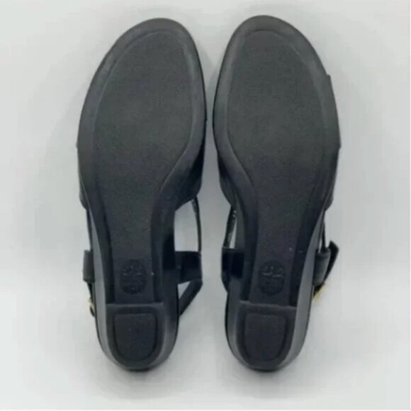 SAS Leather Caress Black Ortho Comfort Sandals Size 9 - Picture 6 of 10